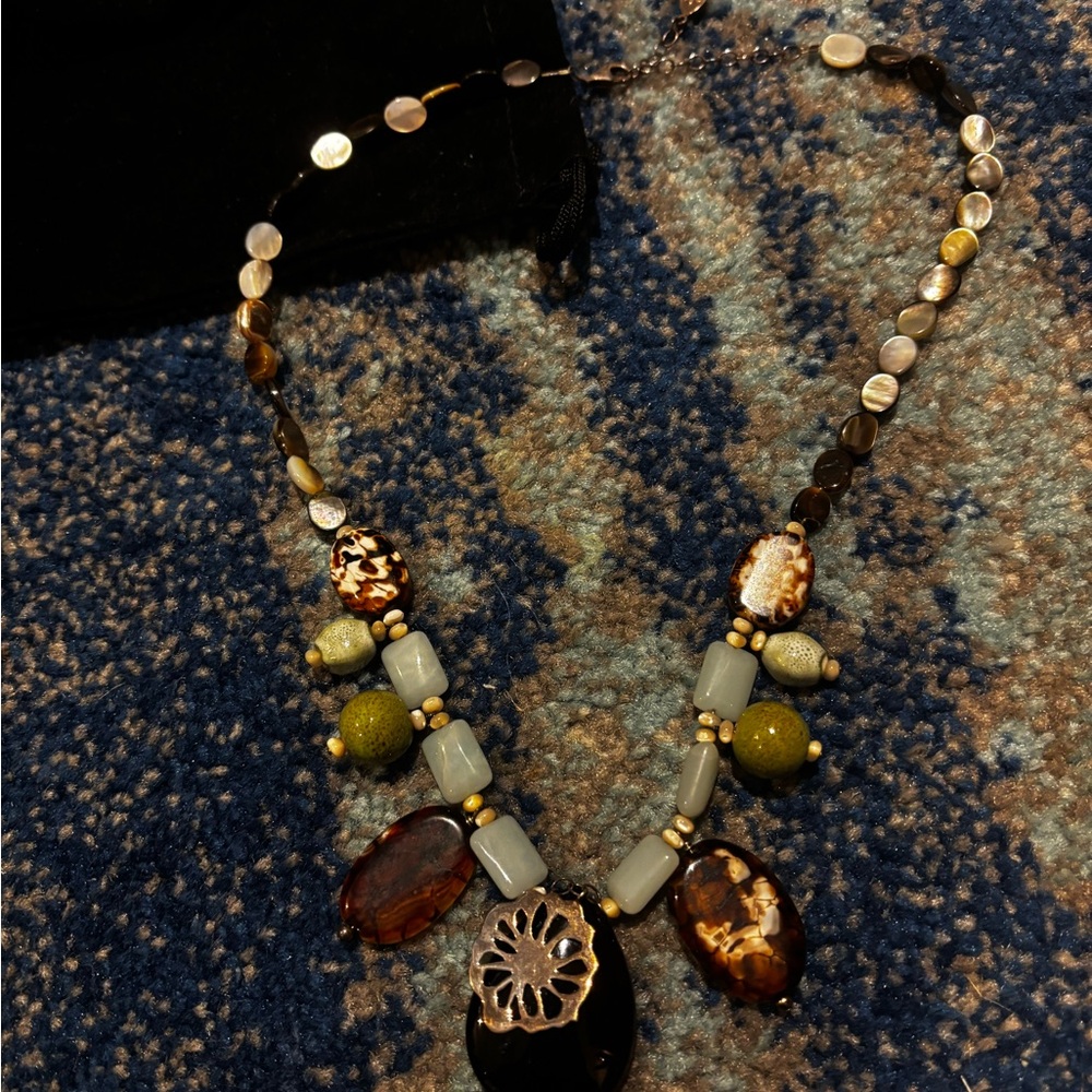 Elegant Barse Multicolor Beaded Necklace